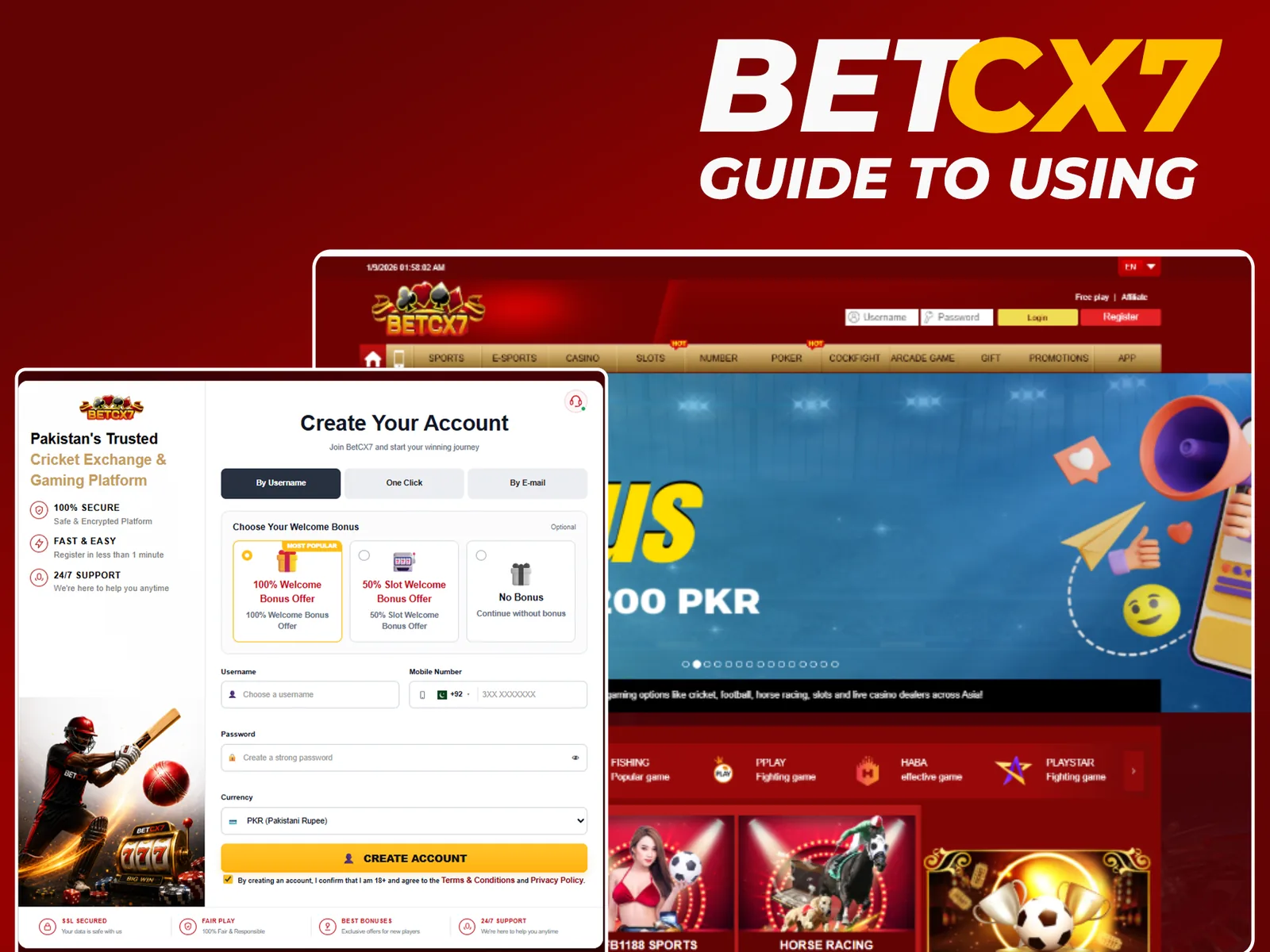 BetCX7 usage guide