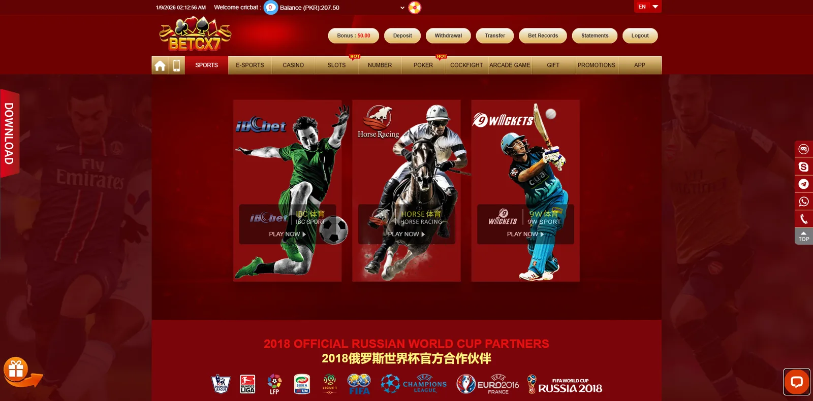 BetCX7 sports